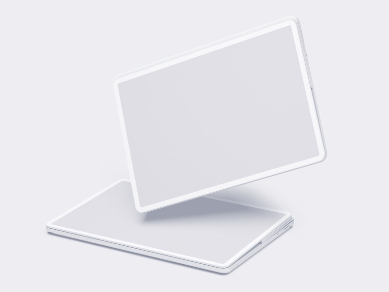 Laptop Studio Clay Mockups: 16