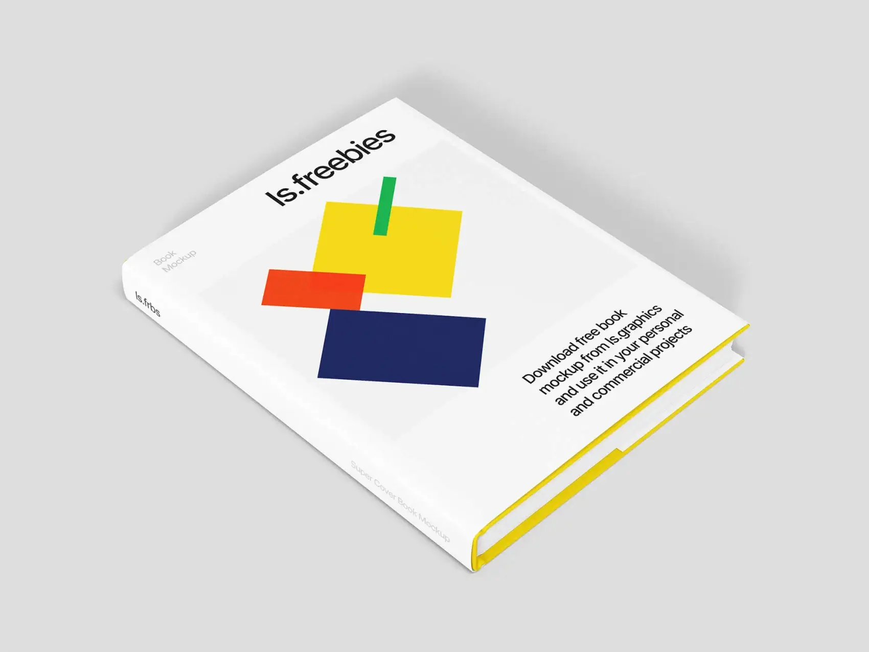 Free Super Cover Book Mockup 1