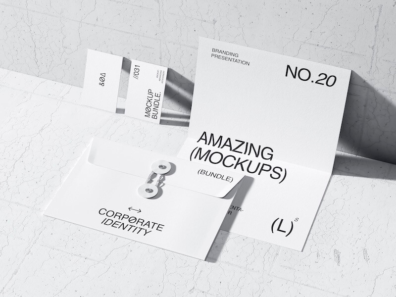 Qubus, Top Quality Stationery Mockups, US, 29