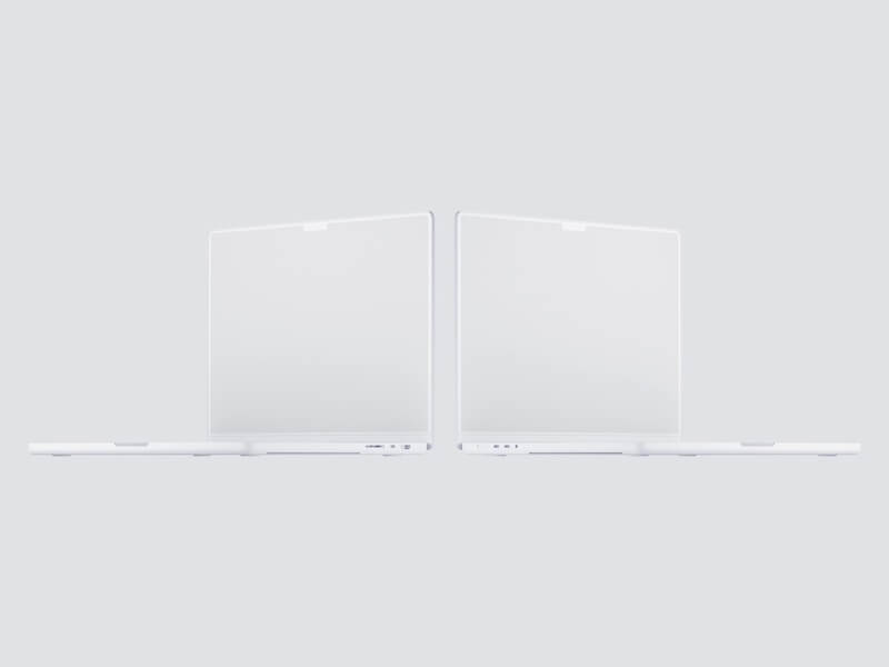 MacBook Pro 16 inch Clay Mockups, 02