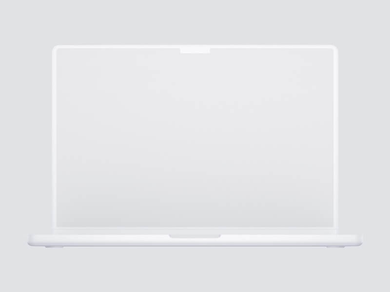 MacBook Pro 16 inch Clay Mockups, 06