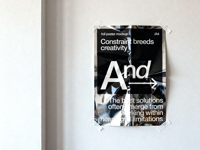 Foil Poster Mockup