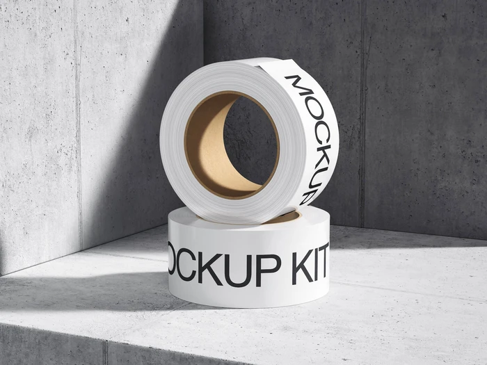 Qubus, Duct Tape Mockups in Minimalistic Environment, US, 22