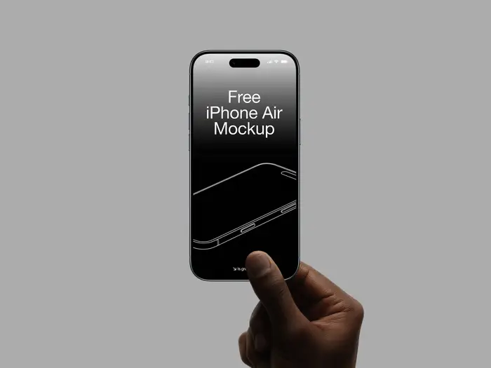Free iPhone Air Mockup