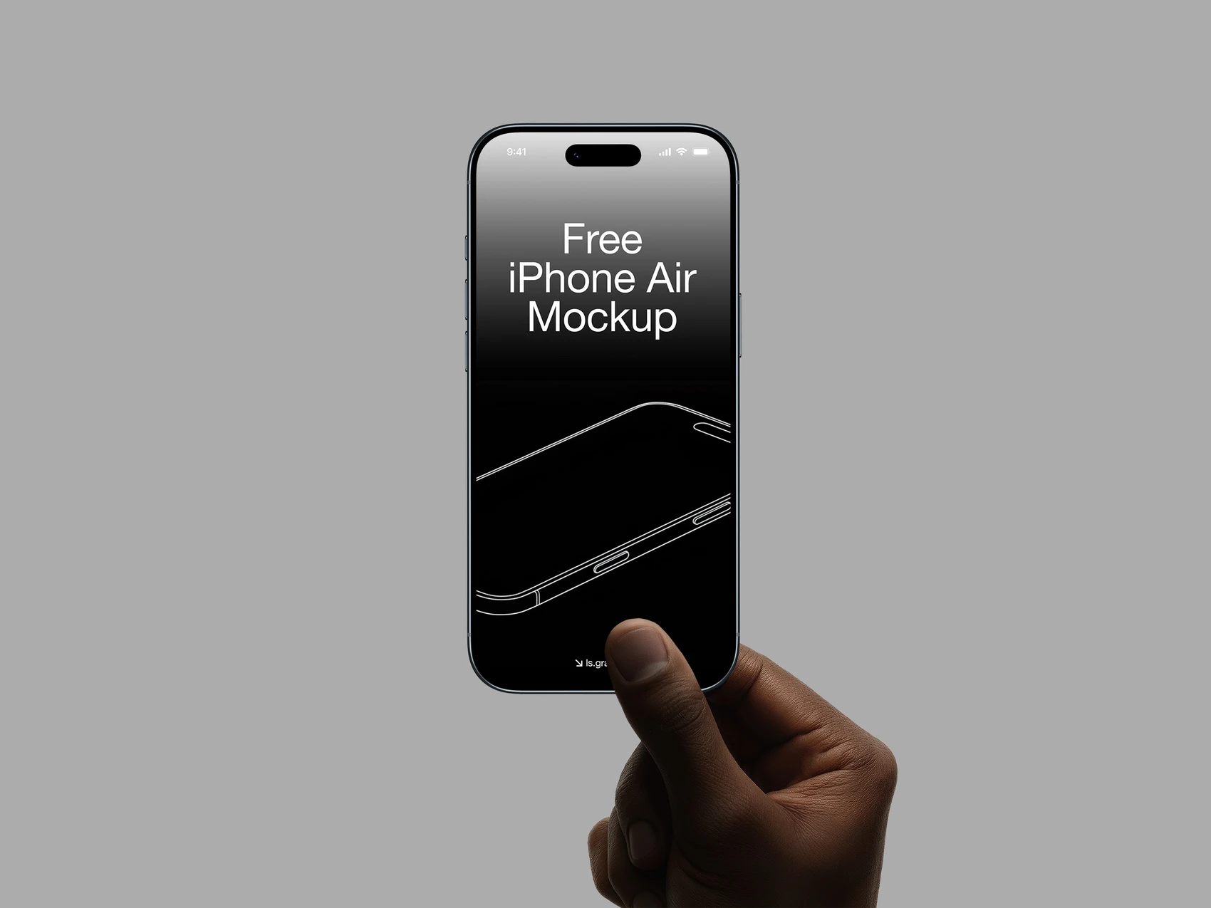 Free iPhone Air Mockup 1