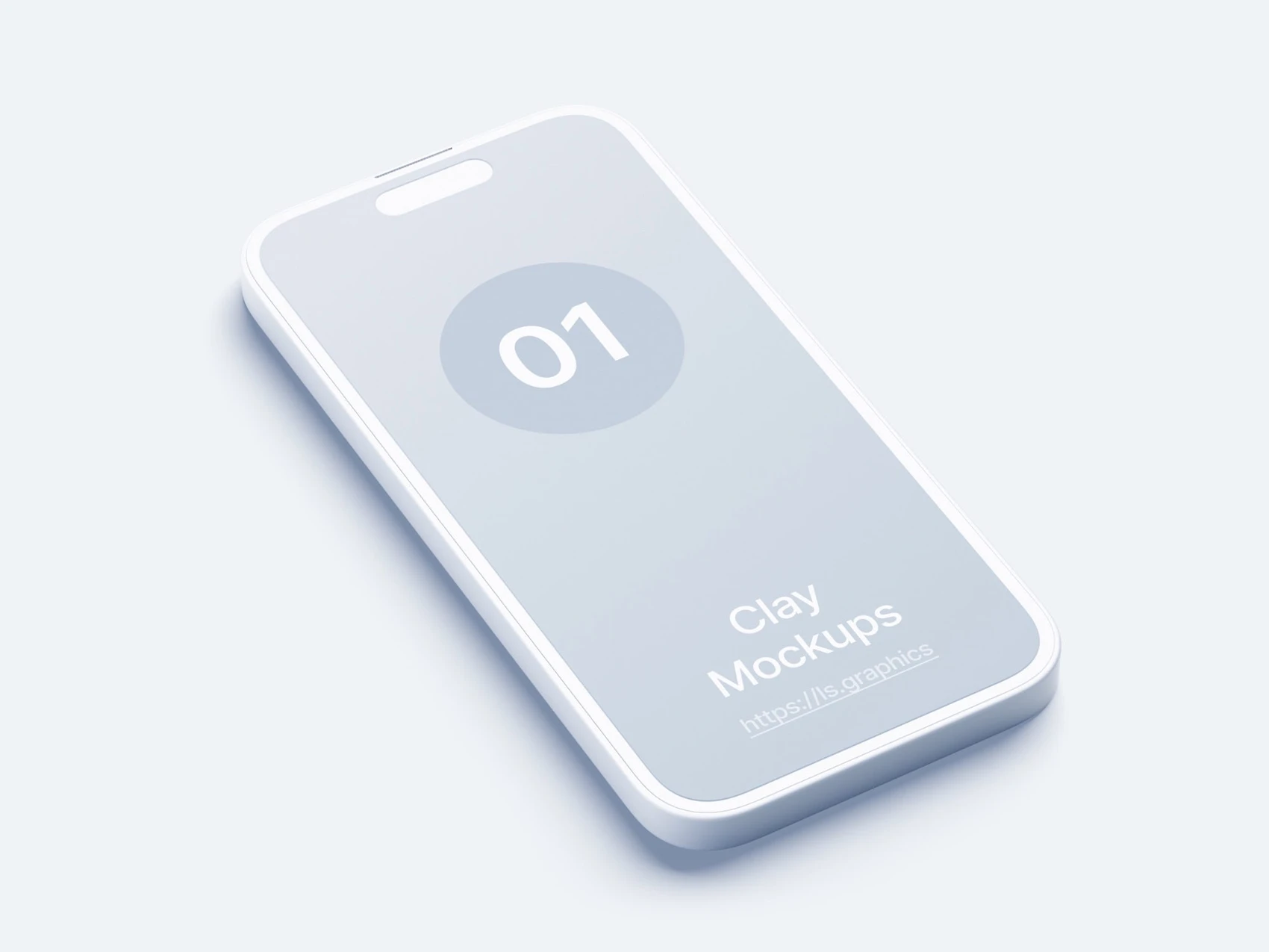 iPhone 14 Pro Clay Mockups, 09 1