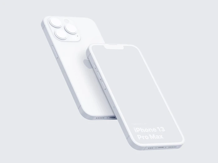 iPhone 13 Pro Clay Mockups: 09