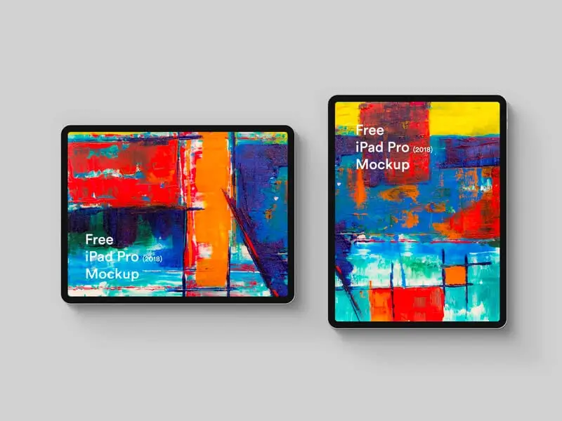 Free iPad Pro 2018 Easy to use Mockup