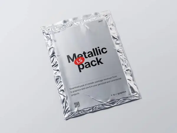 Metallic Packaging Mockup, 09