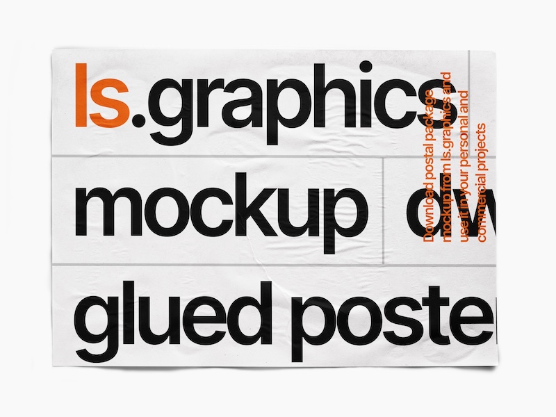 Glued Paper Mockup, EU, Textured, 15