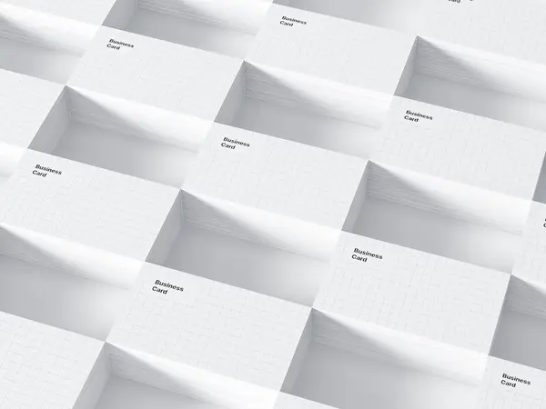 Business Card Mockups, US-Angled, 02