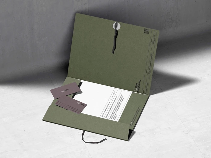Oisin, Folder Mockup, Paper Mockup, Business Card Mockups, US, 15