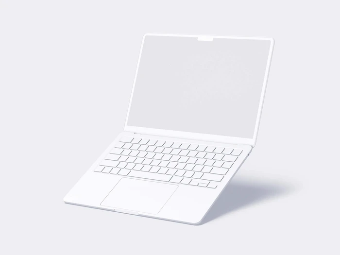 MacBook Air (M2) Clay Mockups, 04