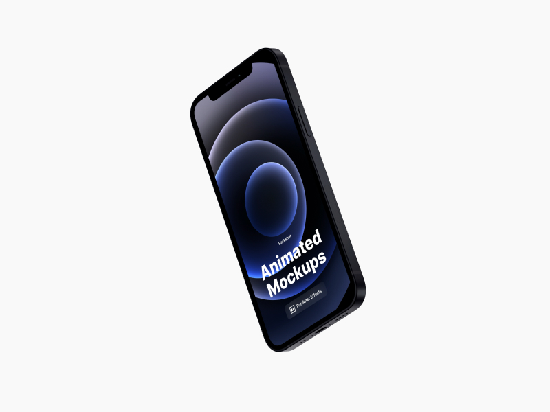 iPhone 12 Looped, Animated Mockup, 08