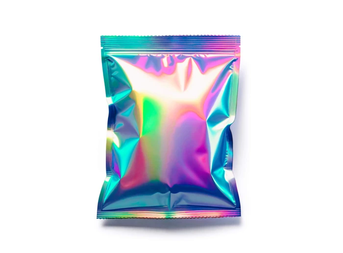 Free Holographic Package Mockup