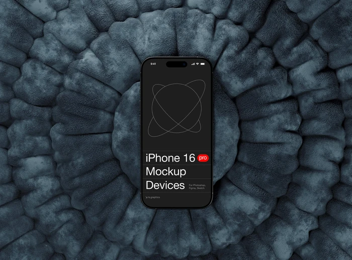 Free Stylish iPhone 16 Pro Mockup