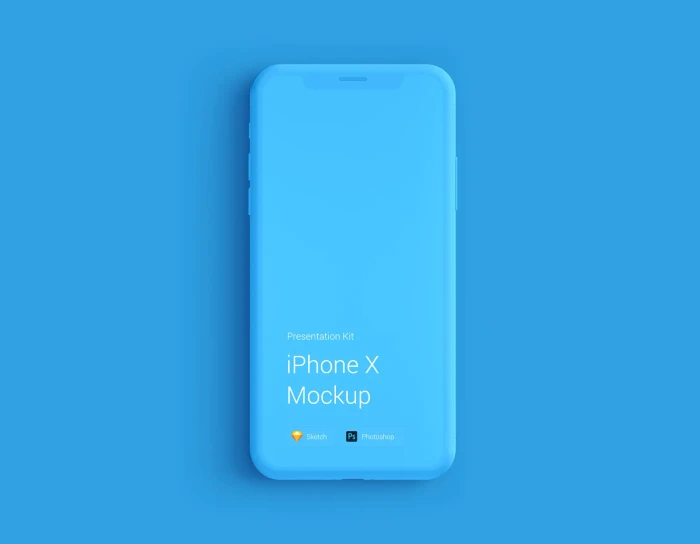 iPhone X Mockup, Changeable Materials