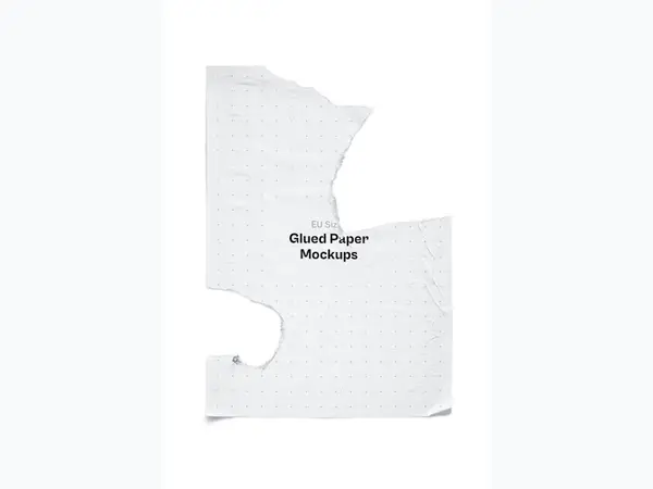 Glued Paper Mockup, EU, 02