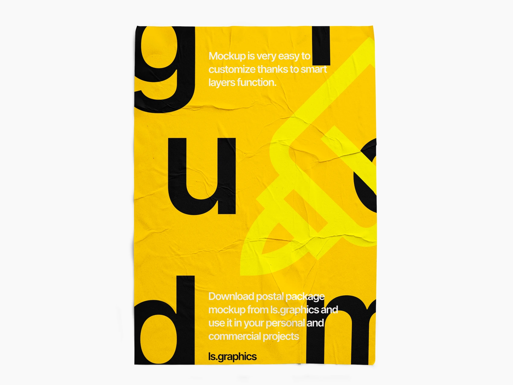 Glued Paper Mockup, EU, Textured, 7 1