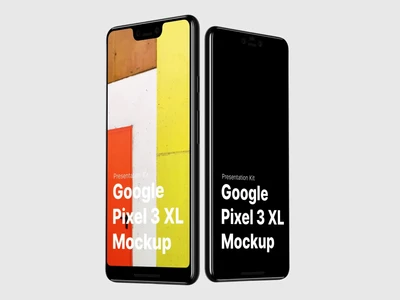 Google Pixel 3, Google Pixel 3 XL Mockups