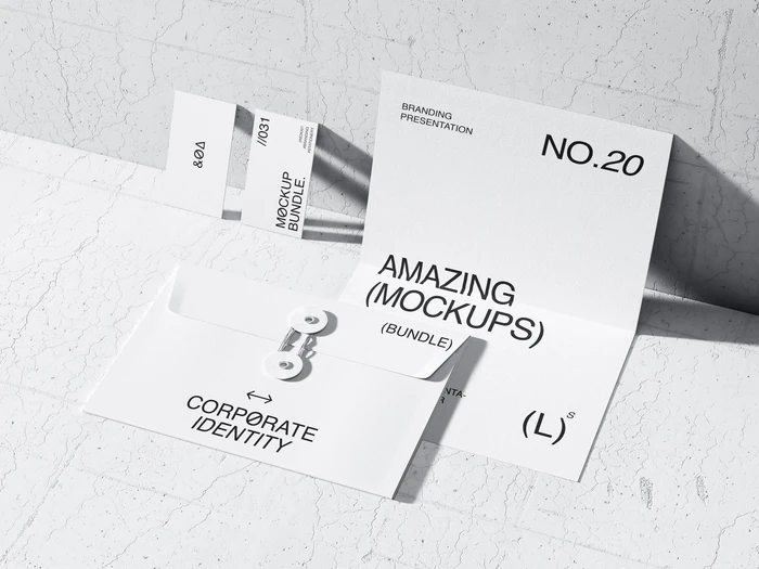 Qubus, Quality Rendered Print Mockups, EU, 29
