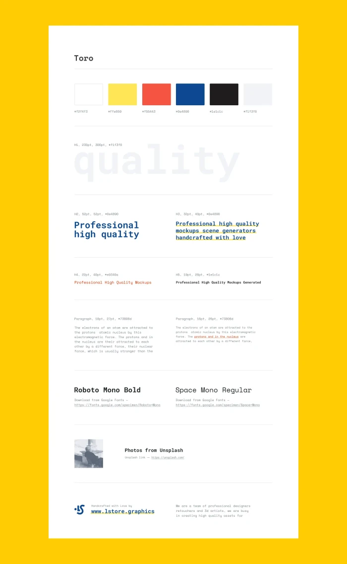 Templates and Layouts Toro Web Concept