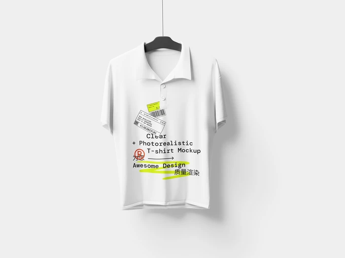 T-Shirt Mockup, Style 02, 03