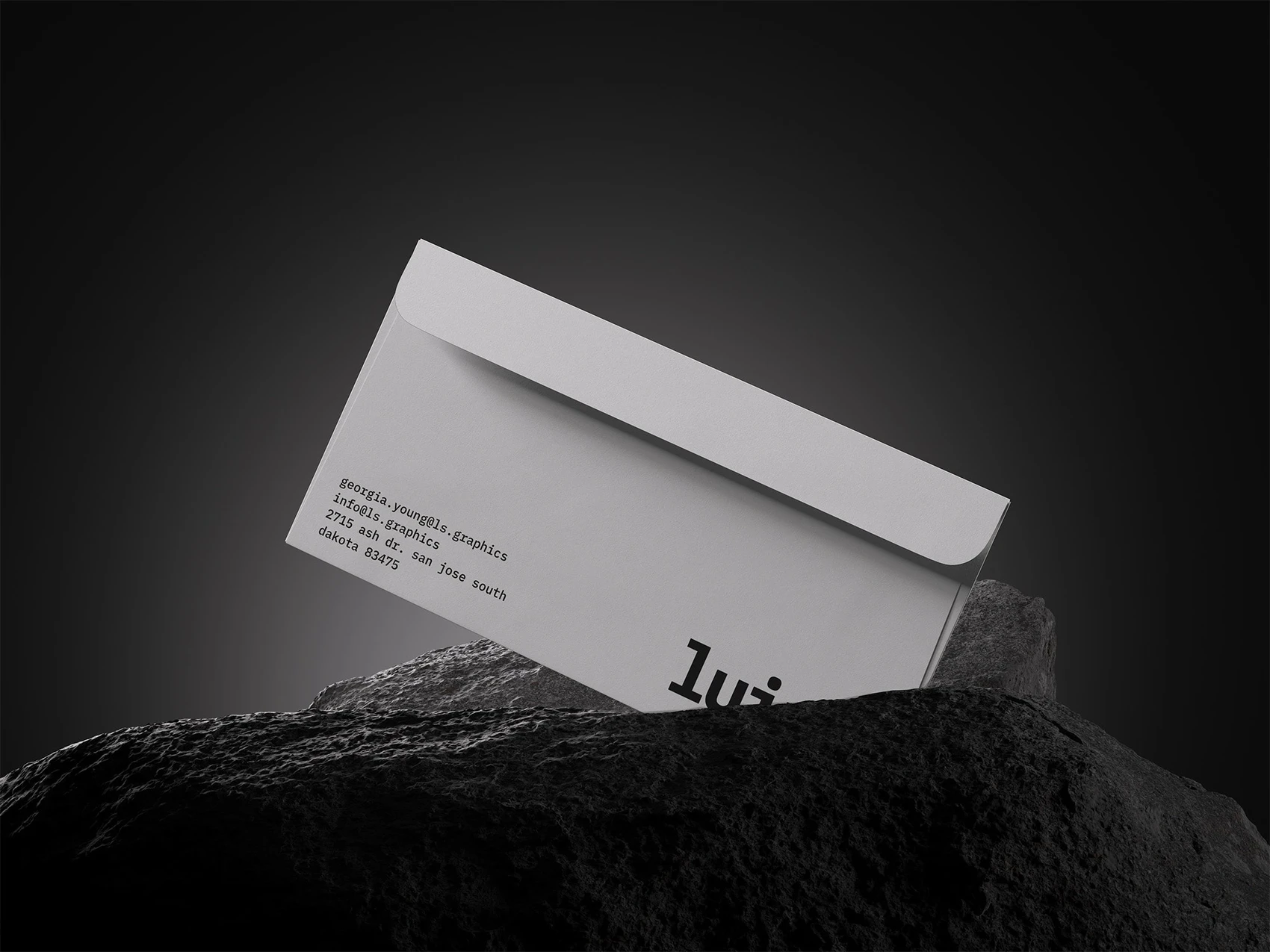 Luiro, Beautiful-Rendered Envelope Mockups and Stone, EU 09 1