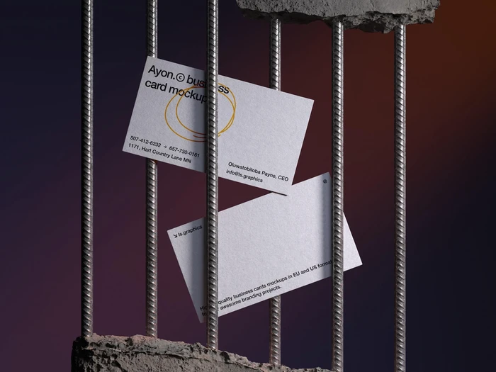 Ayon, Business Card Mockups, US, 06