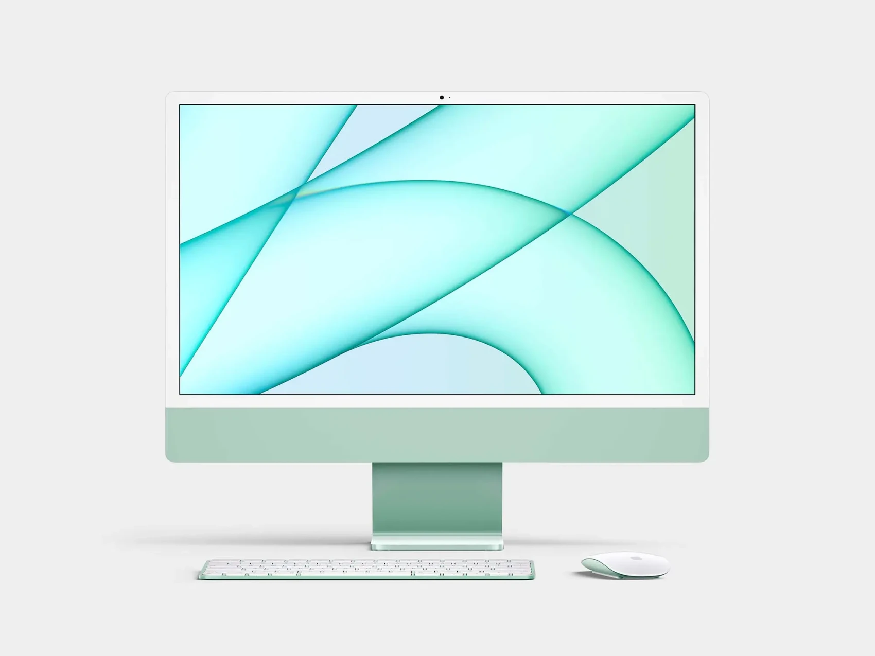 Free iMac 24-inch (2021) Mockup 3