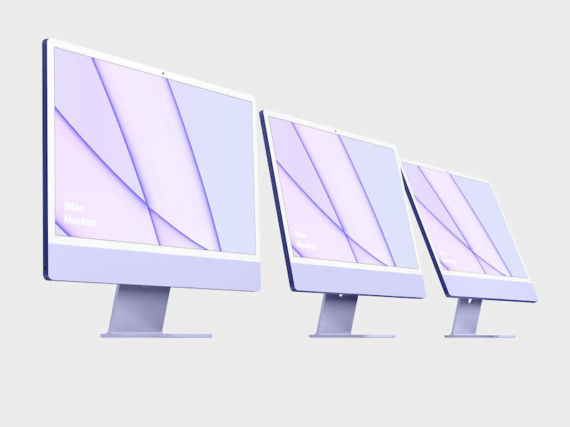 iMac 24-inch Mockups, 14