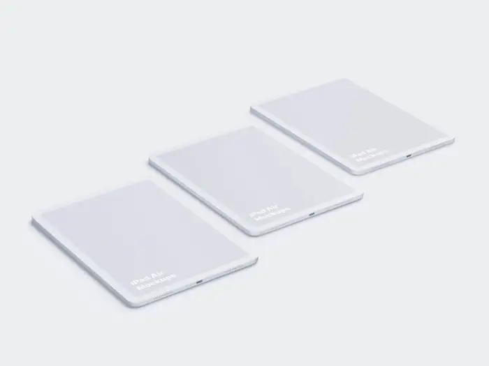 iPad Air (2020) Clay Mockups, 07