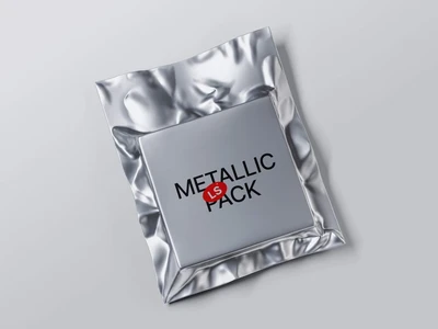 Metallic Packages Mockups