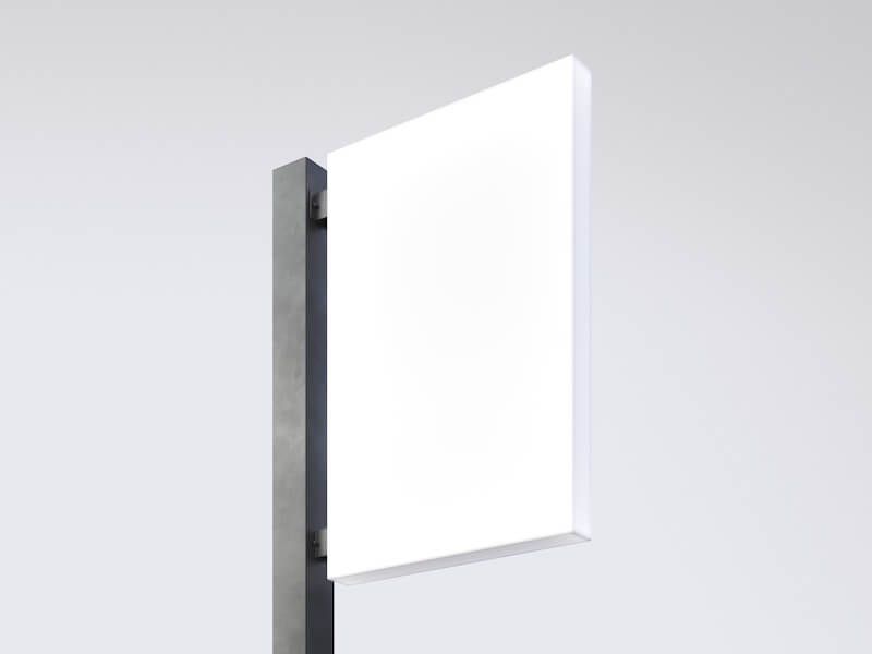 Sign Mockup, Lightbox, 09