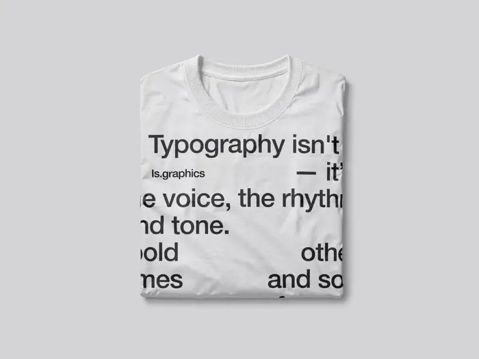 Folded T-Shirt Mockup