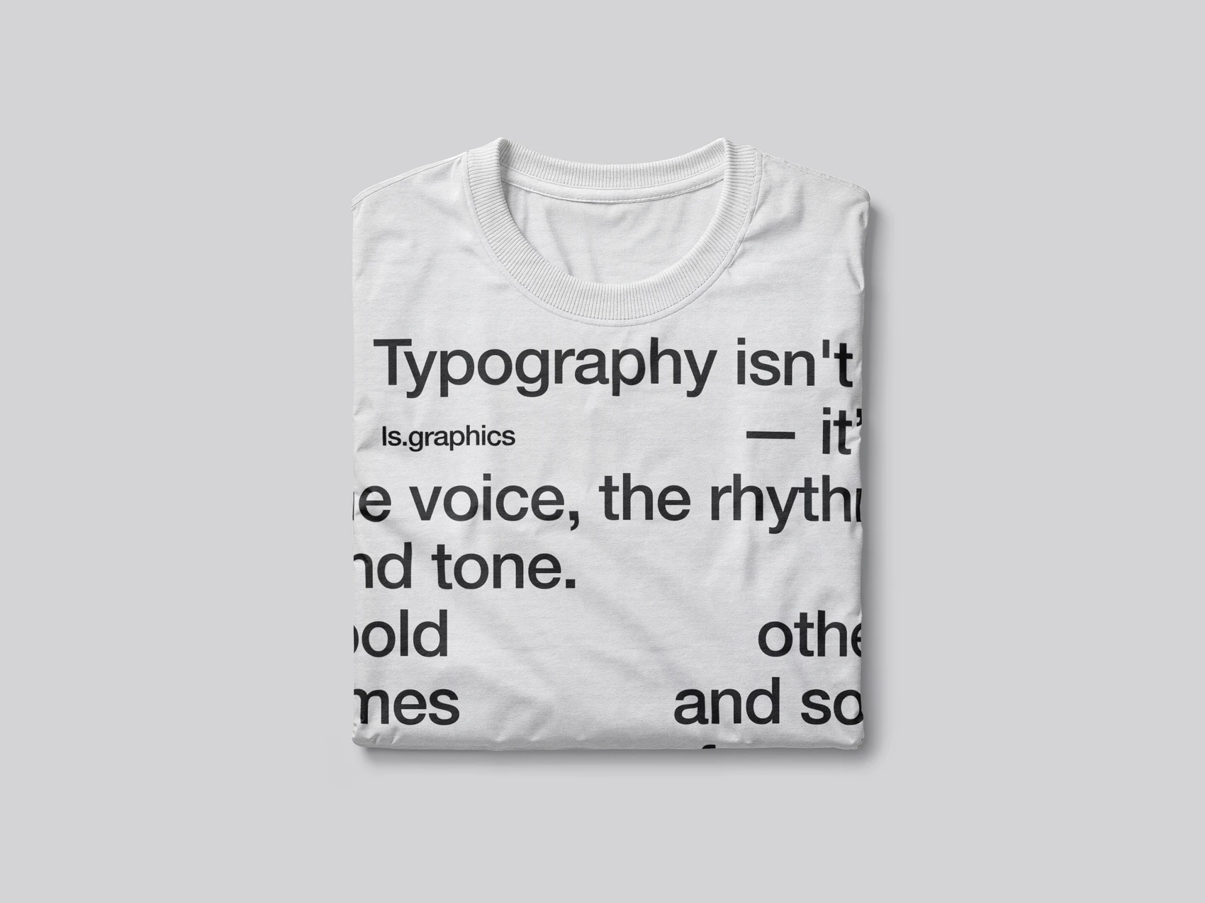 Folded T-Shirt Mockup 2