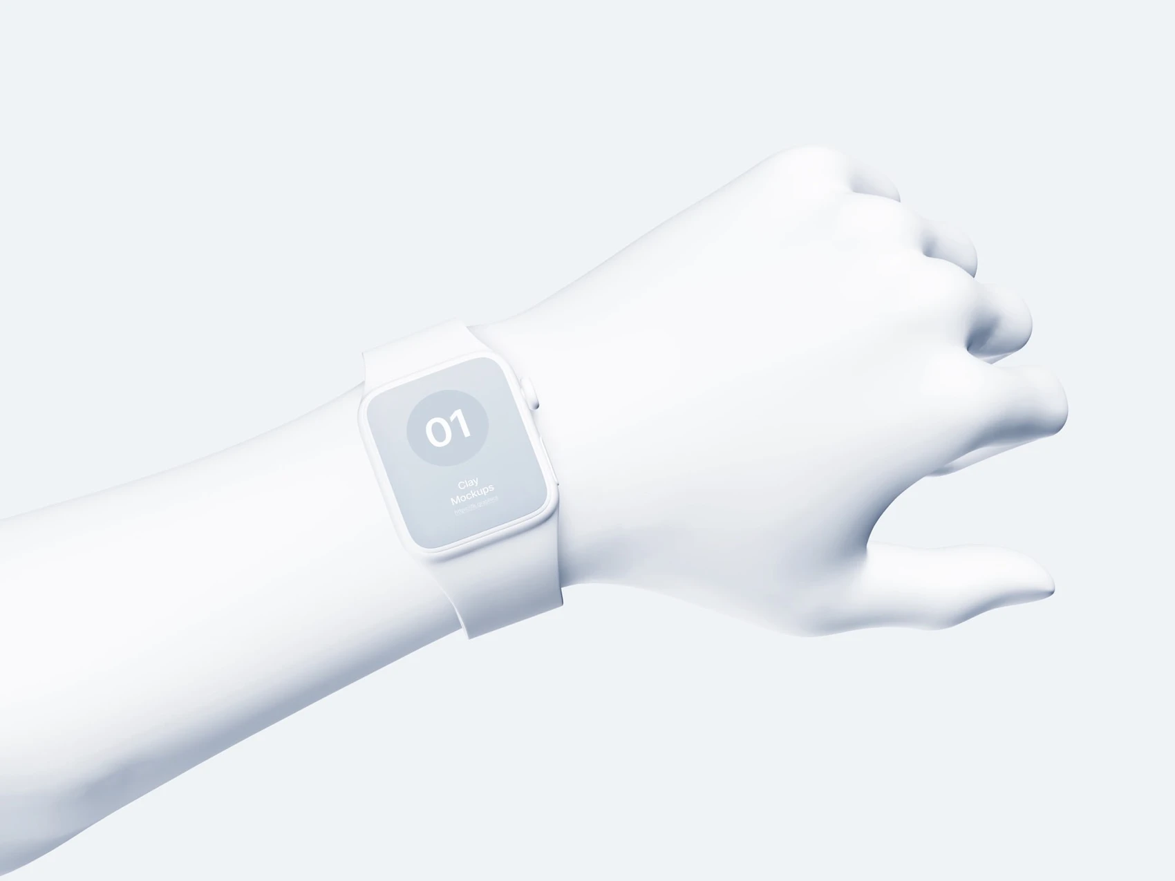 Hands Clay Mockups, 06 1