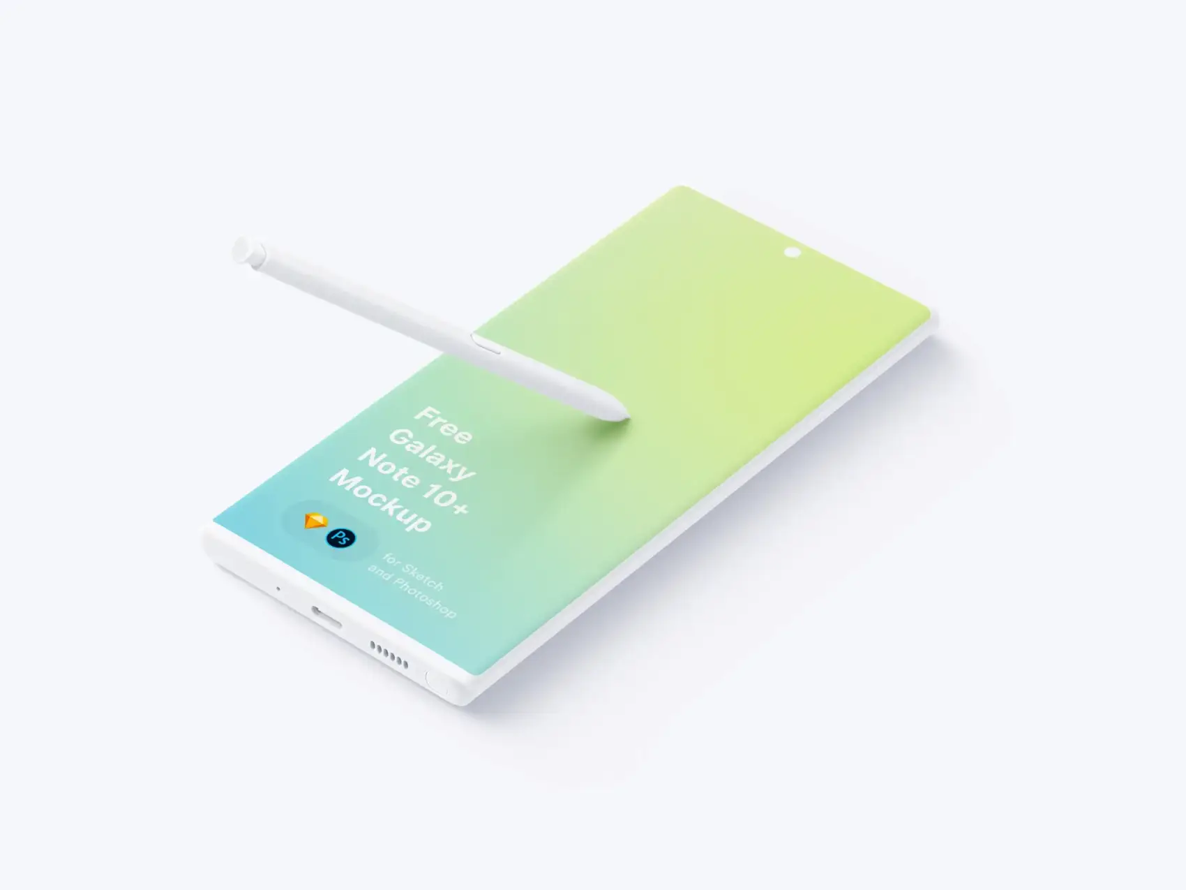 Free Samsung Galaxy Note 10 Plus Mockup 2