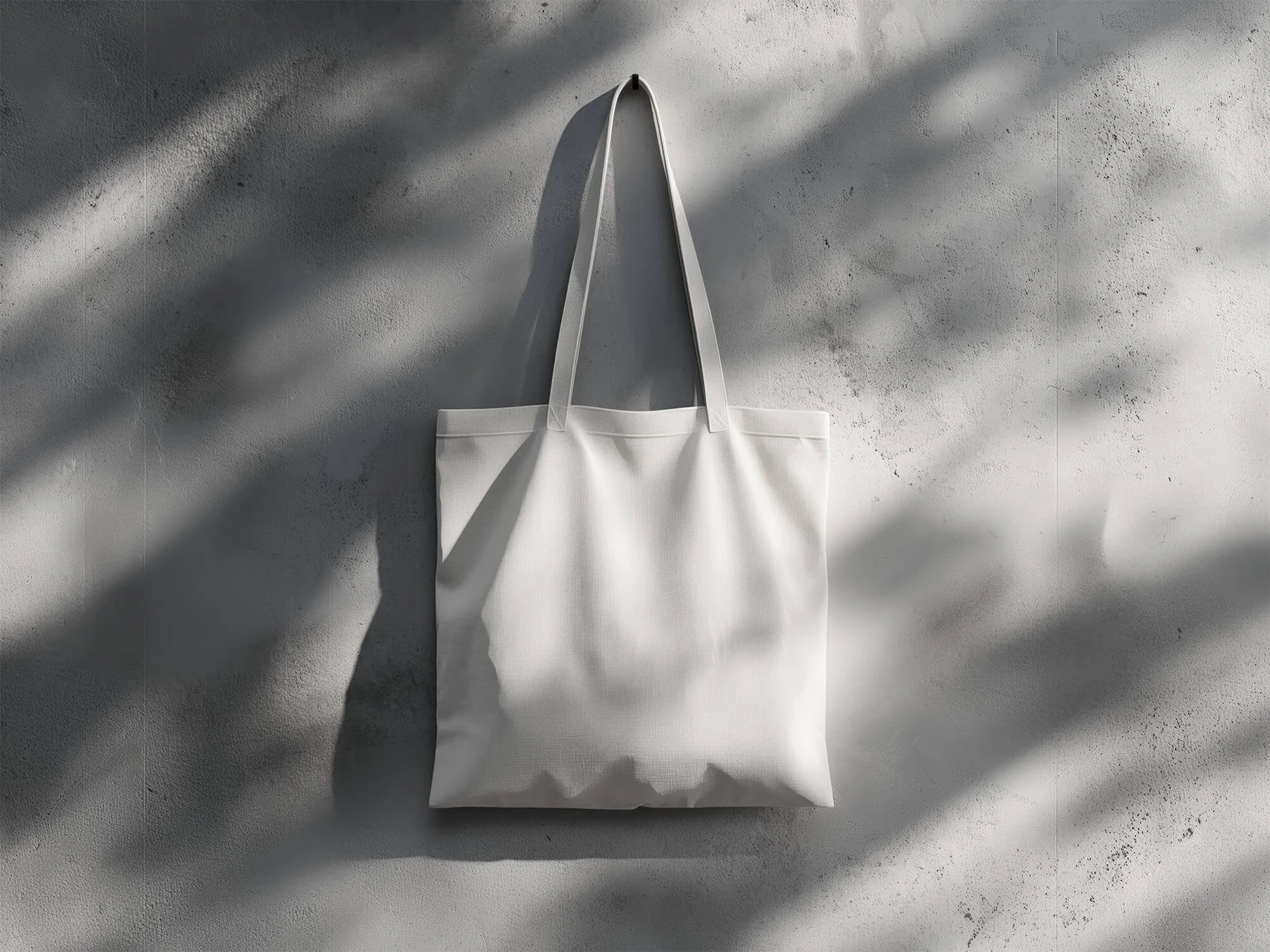 Free Bag Mockup on the Wall 2