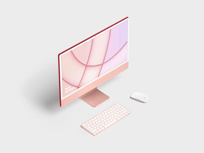 iMac 24-inch Mockups, 04