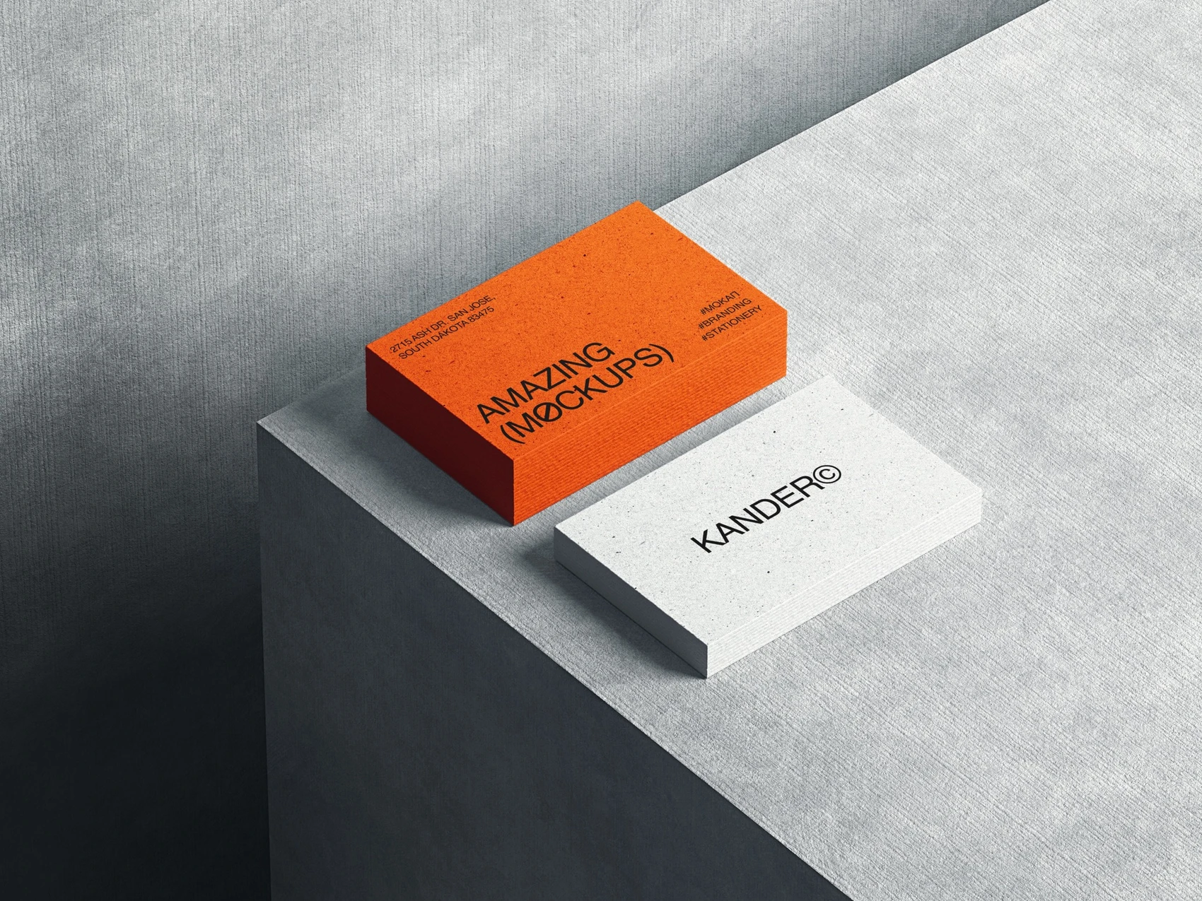Kander, Highest-Quality Business Card Mockups, EU 01 1