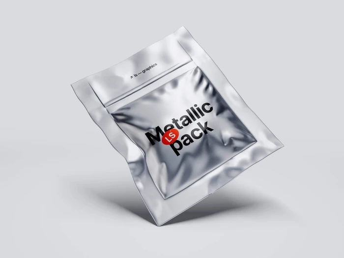 Metallic Packaging Mockup, 03