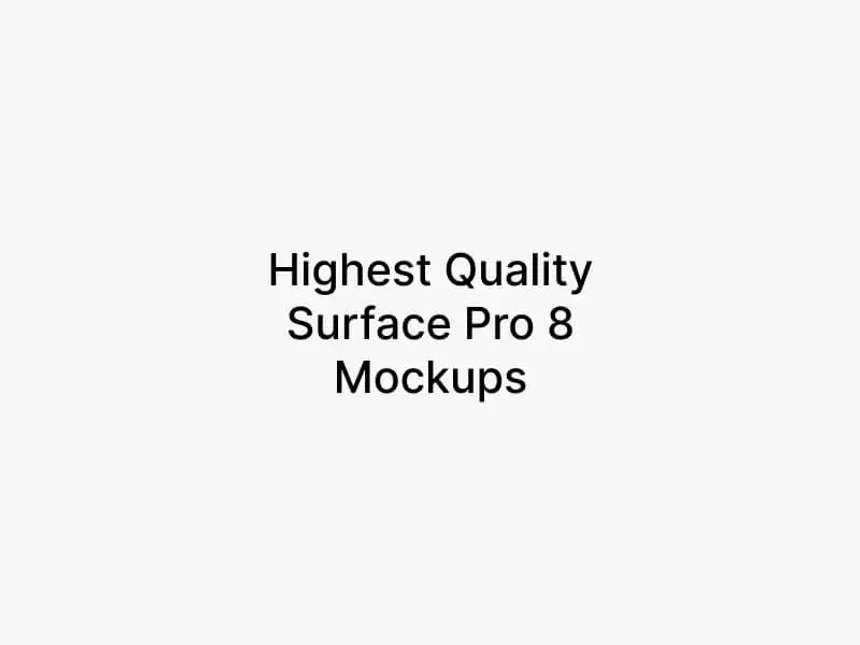 Surface Pro 8 Mockups 2