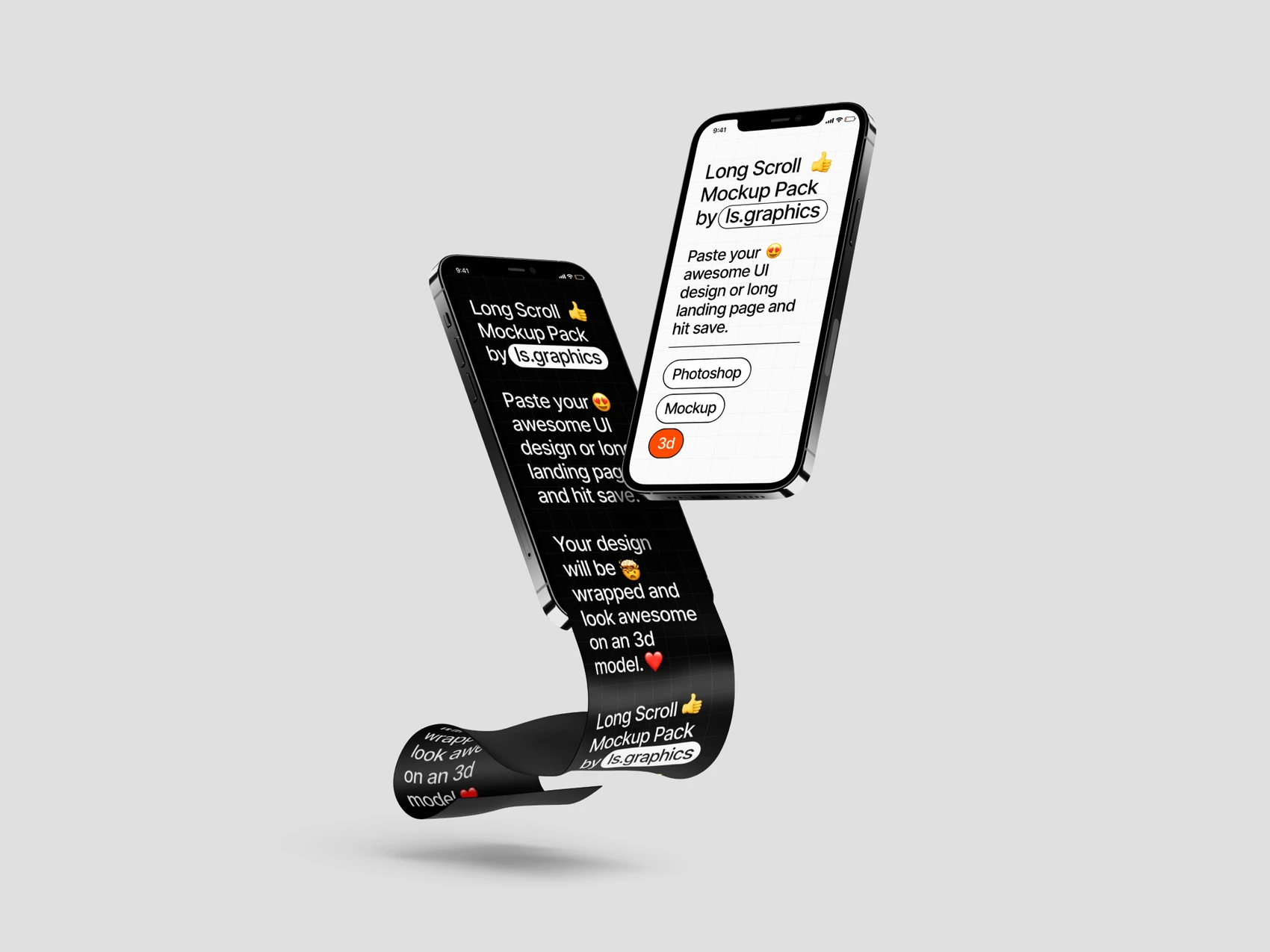 Long Scroll Mockups, 17 1