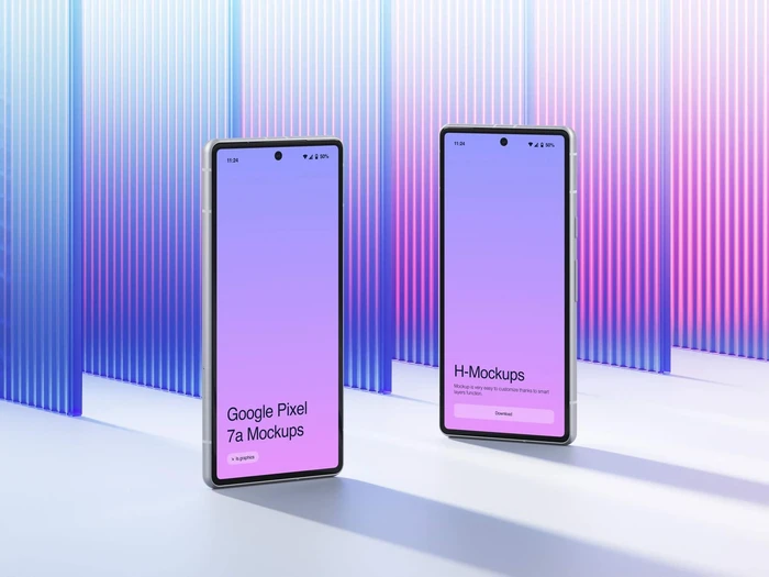 H-Mockups: Google Pixel 7a, 03