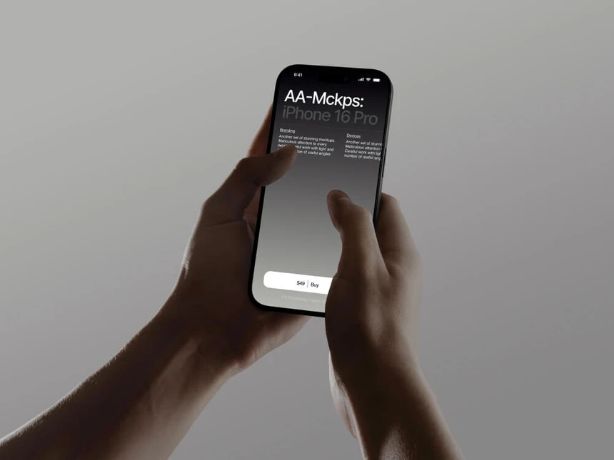 AA-Mockups: iPhone 16 Pro 18
