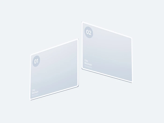 Monitor Clay Mockups, 05 1