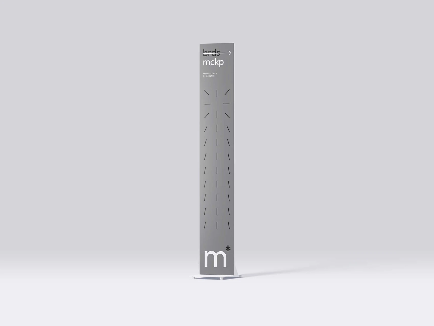 Top-Quality Vertical Banner Mockup, Isolated, 08 1