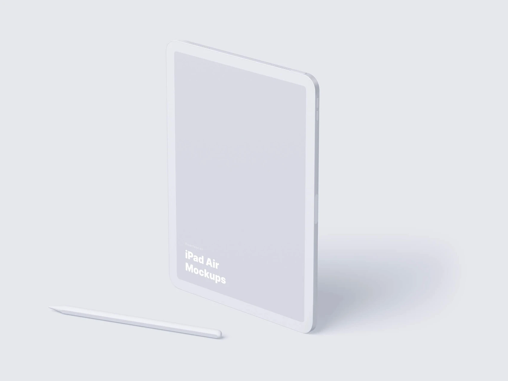 iPad Air (2020) Clay Mockups, 04 1