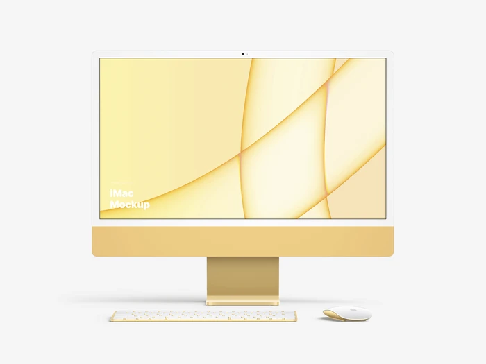 iMac 24-inch Mockups, 01